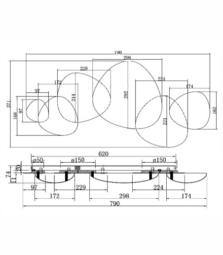 Aplique pared Jack-Stone 13W