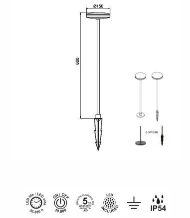 Características Piqueta exterior Akita 8480 - Mantra