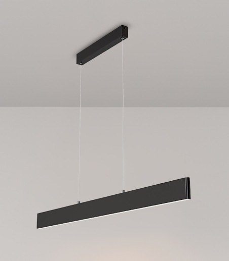 Lámpara lineal LED de techo Step 30W negro - Maytoni