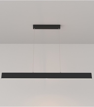 Lámpara lineal LED de techo Step 30W negro - Maytoni