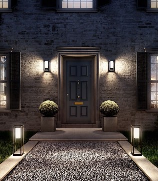 Aplique exterior de pared solar Meribel IP54 7086 - Mantra 2