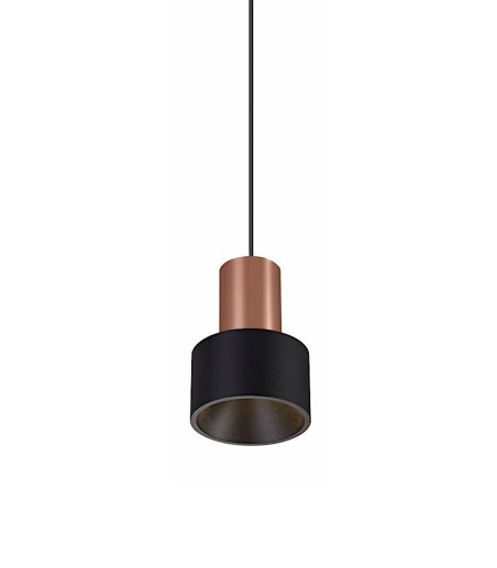 Lámpara colgante LED Gruissan negro-oro 5W - Mantra
