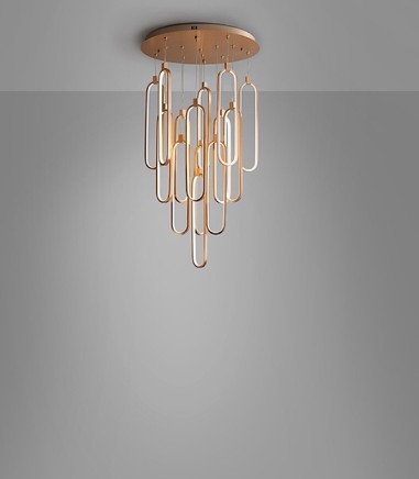 Lámpara de techo Colette 14 luces oro rosa - Schuller