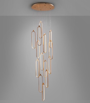 Lámpara de techo Colette 14 luces oro rosa - Schuller
