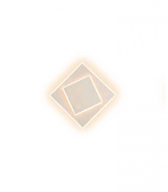 Aplique Dakla cuadrado 12W Blanco 6425 Mantra