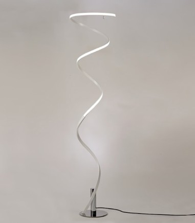 Lámpara de pie Helix plata, cromo 6100 - Mantra