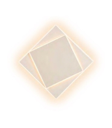 Aplique Dakla cuadrado 18W Blanco 6426 - Mantra