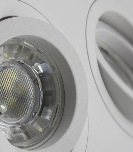 Foco empotrable GU10 Helium 2 luces 175x90