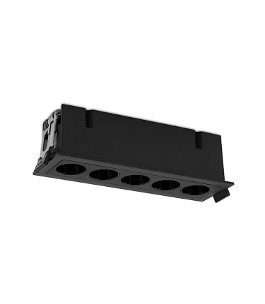 Foco empotrable LED INVISIBLE  negro lineal 12W - ACB