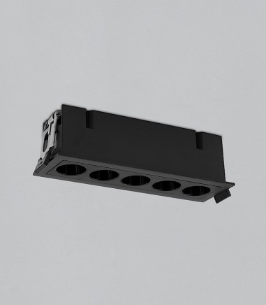 Foco empotrable LED INVISIBLE  negro lineal 12W - ACB