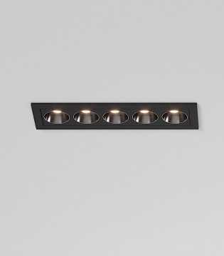 Foco empotrable LED INVISIBLE  negro lineal 12W - ACB 2