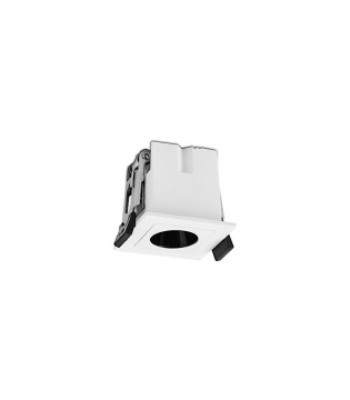 Mini foco empotrable Invisible cuadrado negro LED 3W - ACB 2