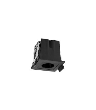 Mini foco empotrable Invisible cuadrado negro LED 3W - ACB
