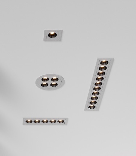 Mini empotrable LED INVISIBLE cuadrado 3W - ACB - 45x45
