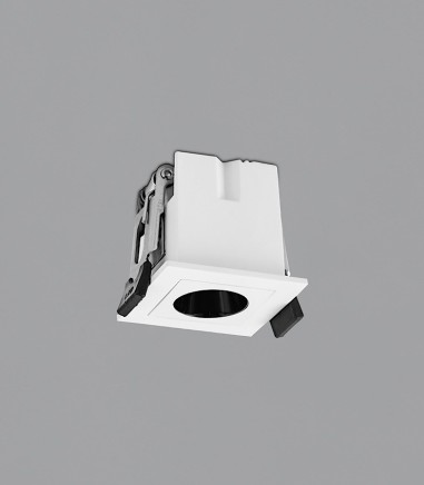 Mini foco empotrable Invisible cuadrado blanco LED 3W - ACB