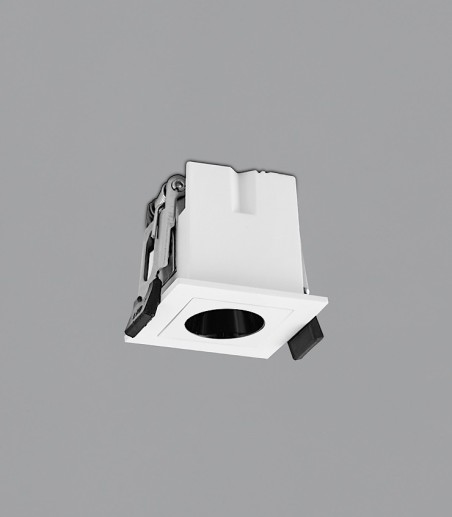 Mini foco empotrable Invisible cuadrado blanco LED 3W - ACB