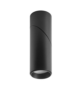 Foco de superficie Galileo Art negro orientable GU10 - MDC