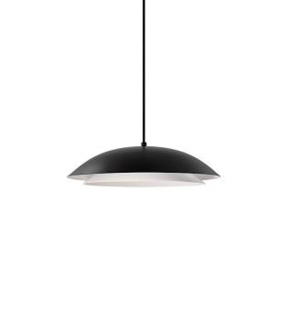 Lámpara tipo campana de metal MD2182-BK NEGRO - Ineslam