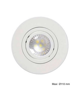 Foco empotrable GU10 grande SKIP MAXI 110 blanco - JUERIC
