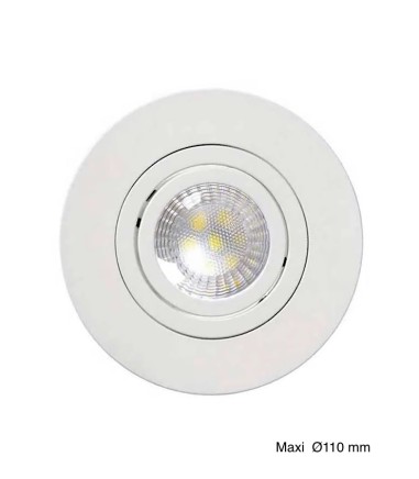 Foco empotrable GU10 grande SKIP MAXI 110 blanco - JUERIC