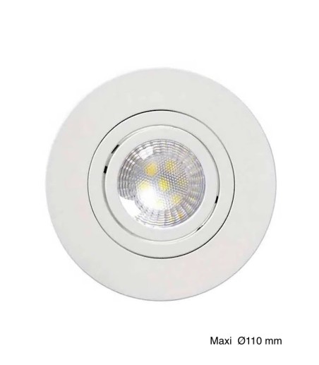 Foco empotrable GU10 grande SKIP MAXI 110 blanco - JUERIC