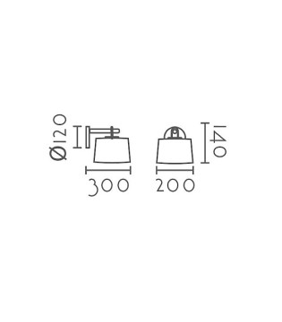 Aplique de pared nórdico con pantalla MB6130-WH - Ineslam 2