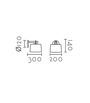 Aplique de pared nórdico MB6130-WH - Ineslam