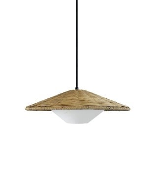 Lámpara de techo ratán MD1093-NAT Ø45 cm - Ineslam