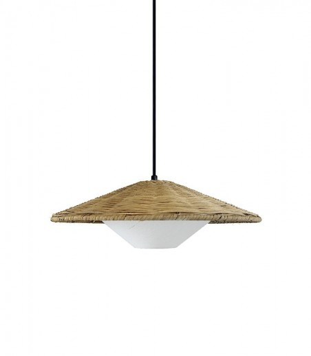 Lámpara de techo ratán MD1093-NAT Ø45 cm - Ineslam