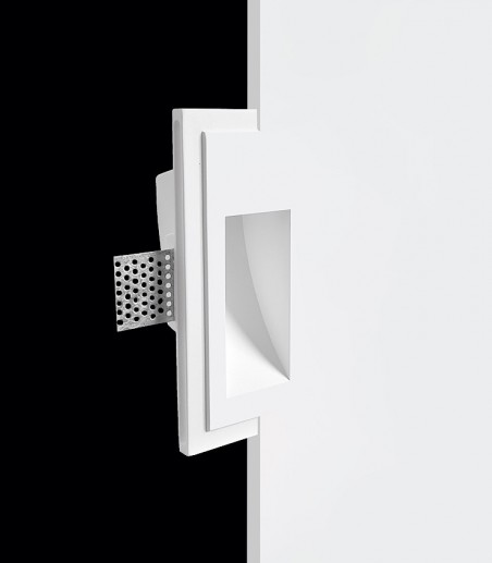 Empotrable pared enrasado de escayola Rosa G9 - Ineslam - 165x80 mm