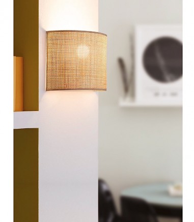 Aplique de pared ratán MB3512-NAT - Ineslam