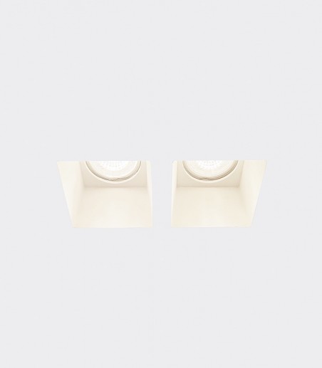 Empotrable invisible escayola doble Miami GU10 - Ineslam - 215x120 mm