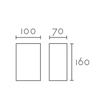 Aplique de pared invisible escayola Musa 160 - Ineslam 2