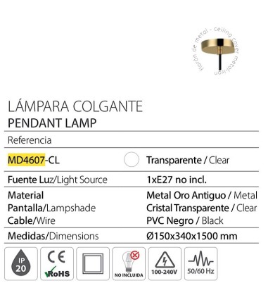 Características MD4607-CL - Ineslam