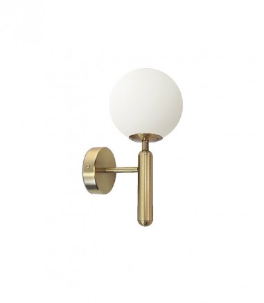 Aplique de pared dorado con globo cristal MB4652-GD - Ineslam