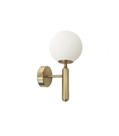 Aplique de pared dorado con globo cristal MB4652-GD - Ineslam