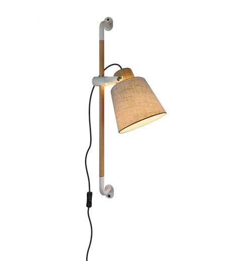 Aplique de pared altura regulable con pantalla MB2272-WH - Ineslam