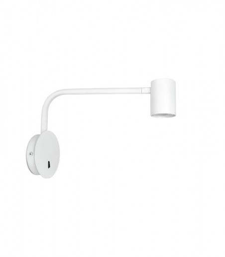 Aplique de pared foco orientable GU10 MB2375-WH BLANCO - Ineslam