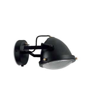 Aplique de pared foco orientable vintage MB6175-BK NEGRO - Ineslam