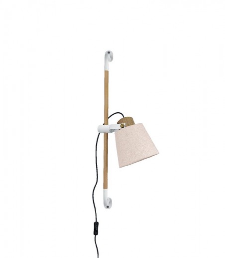 Aplique de pared altura regulable con pantalla MB2272-WH - Ineslam