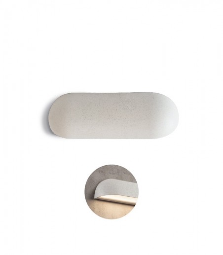 Aplique pared de cemento blanco - Ineslam - MB5034-WH  - LED 10W