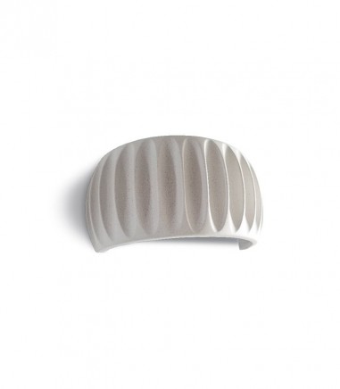 Aplique pared Ineslam de cemento estrías - MB5036-WH - LED 5+5W