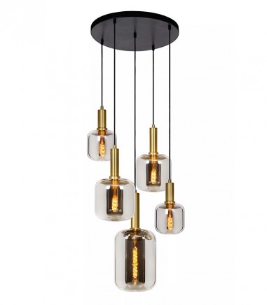Lámpara de techo circular Joanet 5L Ø66 cm - Lucide