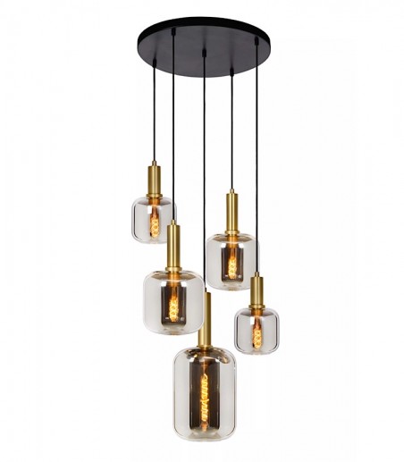 Lámpara de techo circular Joanet 5L Ø66 cm - Lucide