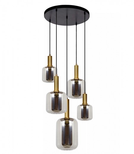 Lámpara de techo circular Joanet 5L Ø66 cm - Lucide