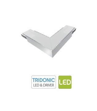Conector L para perfil empotrable sistema LED lineal PRO IN50M - Ineslam