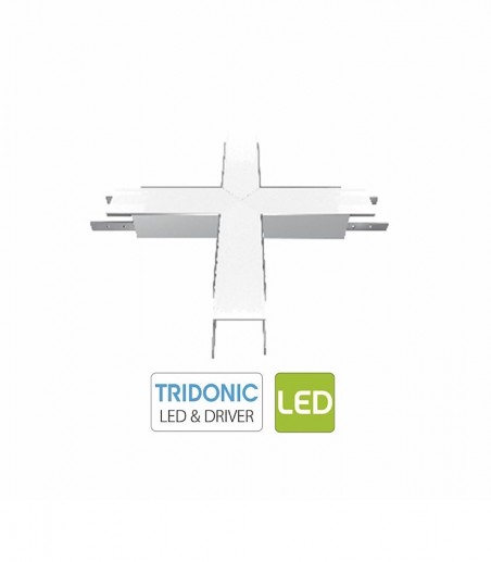 Conector X para perfil empotrable sistema LED lineal PRO IN50M - Ineslam