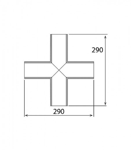Conector LED X para perfil PRO IN50M - Ineslam