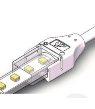 Conector alimentación para tira LED FLEXGLOW 12 mm 15W/m - Maslighting 2