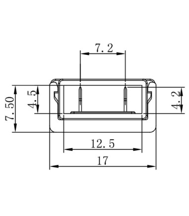 Conector intermedio para tira LED...